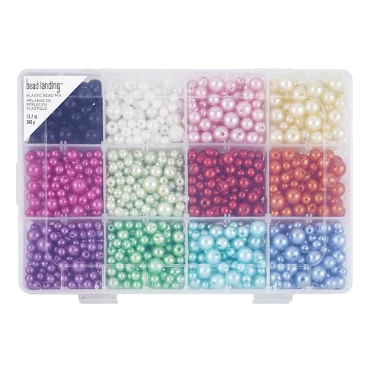 6 Pack: Mixed Round Pearl Beads by Bead Landing™